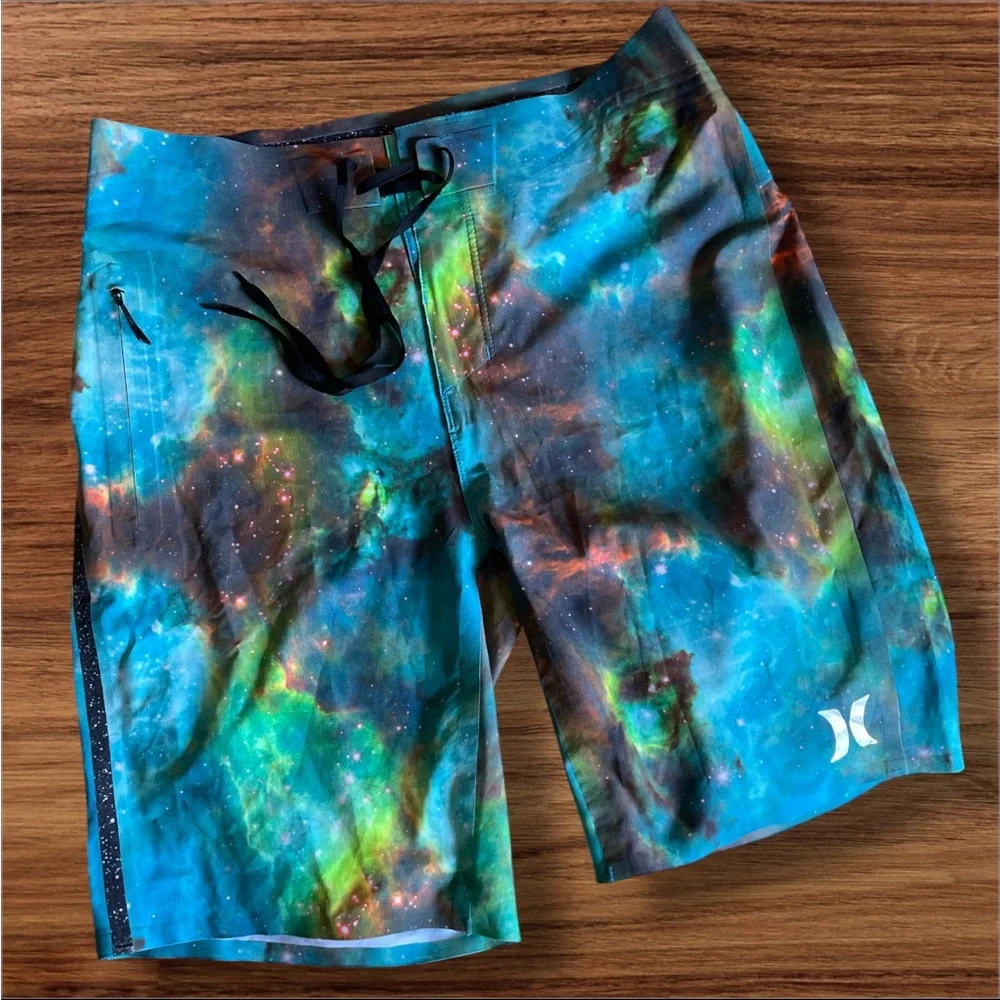 HURLEY JJF III NEBULA PHANTOM BOARD SHORTS 28 EUC Like New